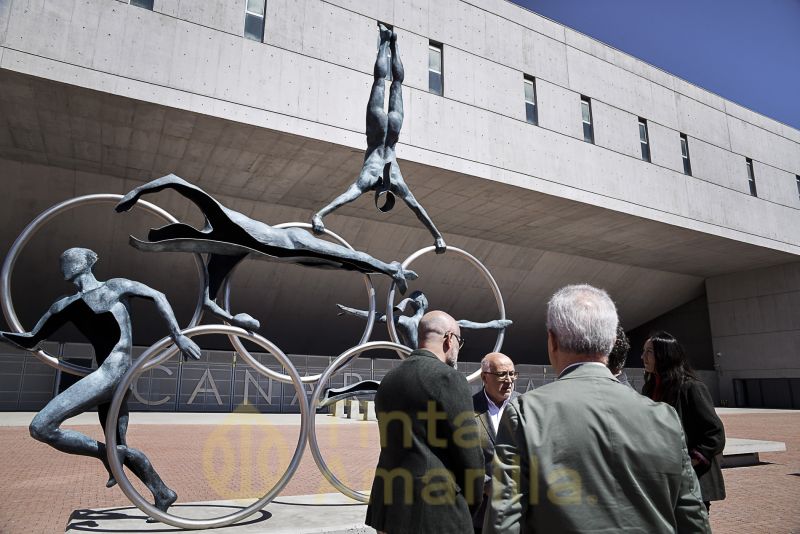 Aroma de olimpismo en el entorno del Gran Canaria Arena 
