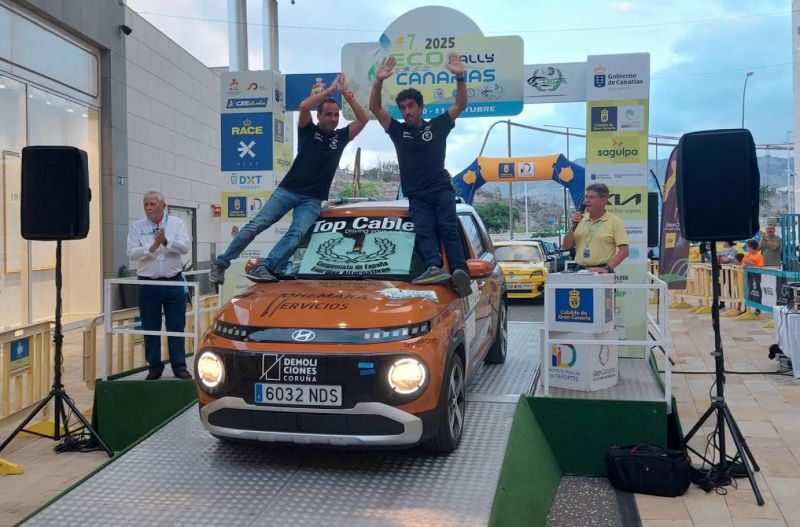 Pérez Aicart-Herrera ganan en la categoría reina del Eco Rally de Canarias