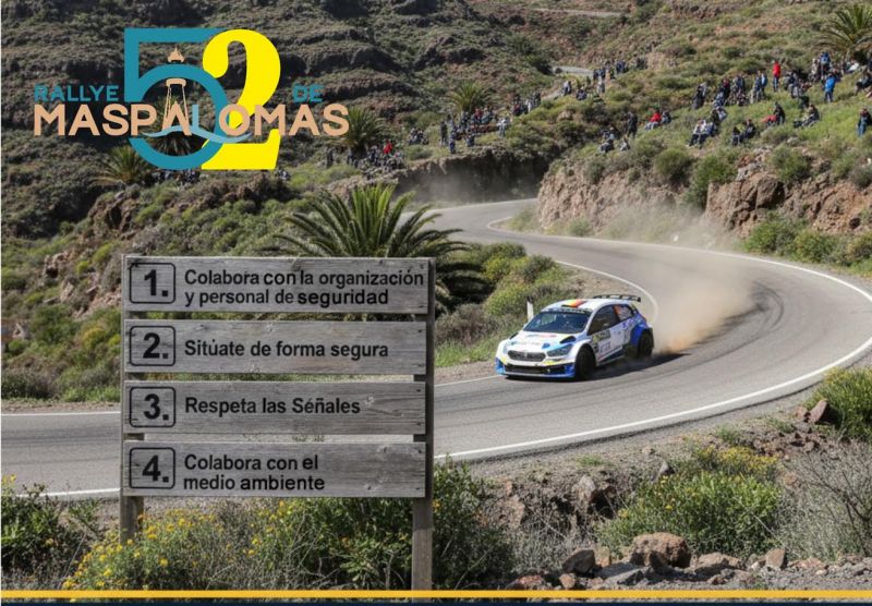 Medidas especiales de seguridad para el público en el Rallye de Maspalomas