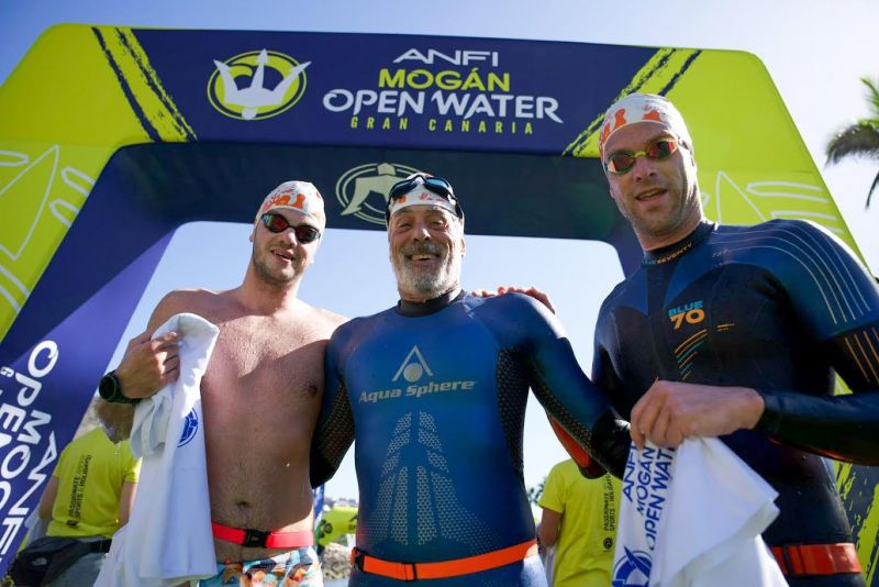 César Parra e Isabel Valido, ganadores del Open Water Gran Canaria