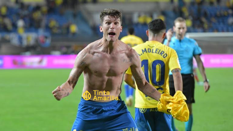 El último triunfo de la UD sobre el Mirandés lleva la firma de Marc Cardona