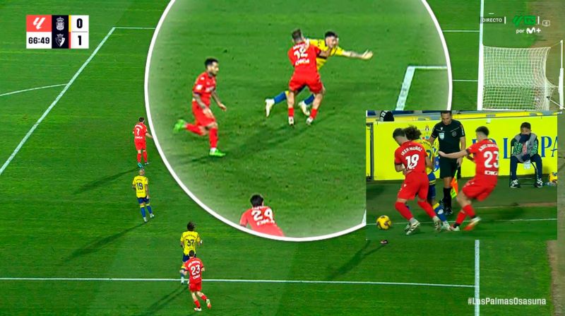 La sala VAR concede a la UD las dos 'medallas' de esta Liga