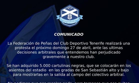 Cartulinas negras para los árbitros en el Heliodoro