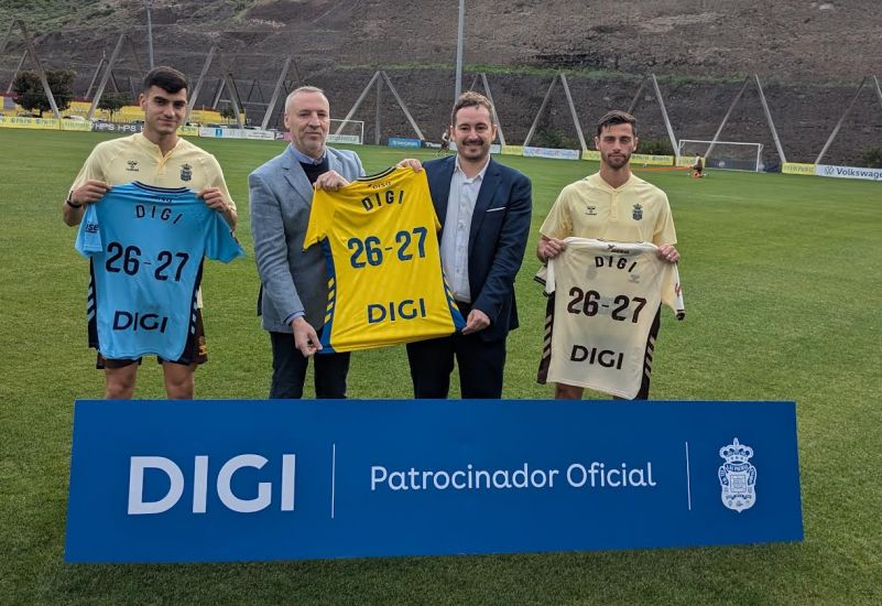 DIGI se incorpora al grupo de importantes patrocinadores de la UD Las Palmas