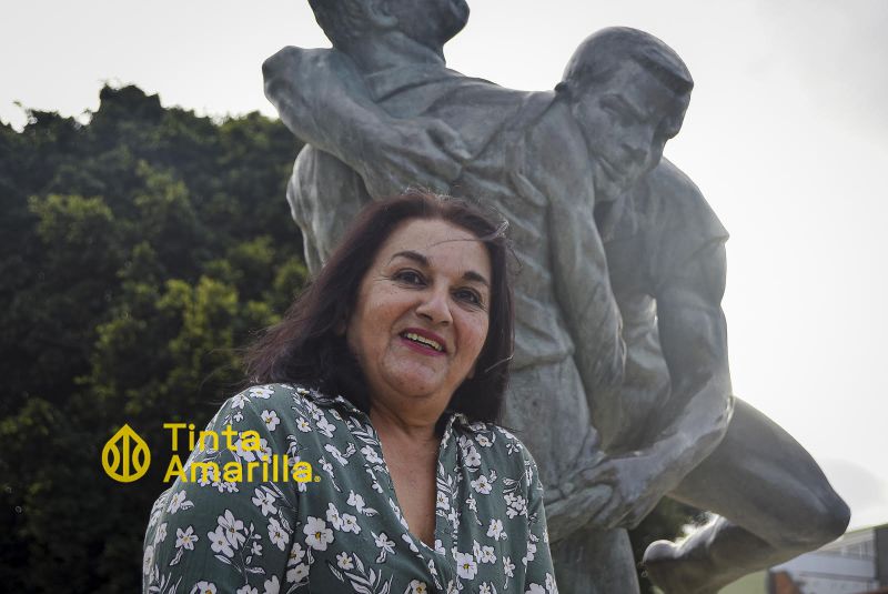 La primera puntal de lucha canaria