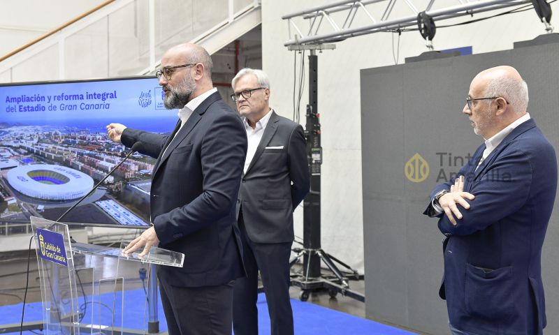 El Cabildo señala 15 actuaciones en la reforma del Estadio de Gran Canaria