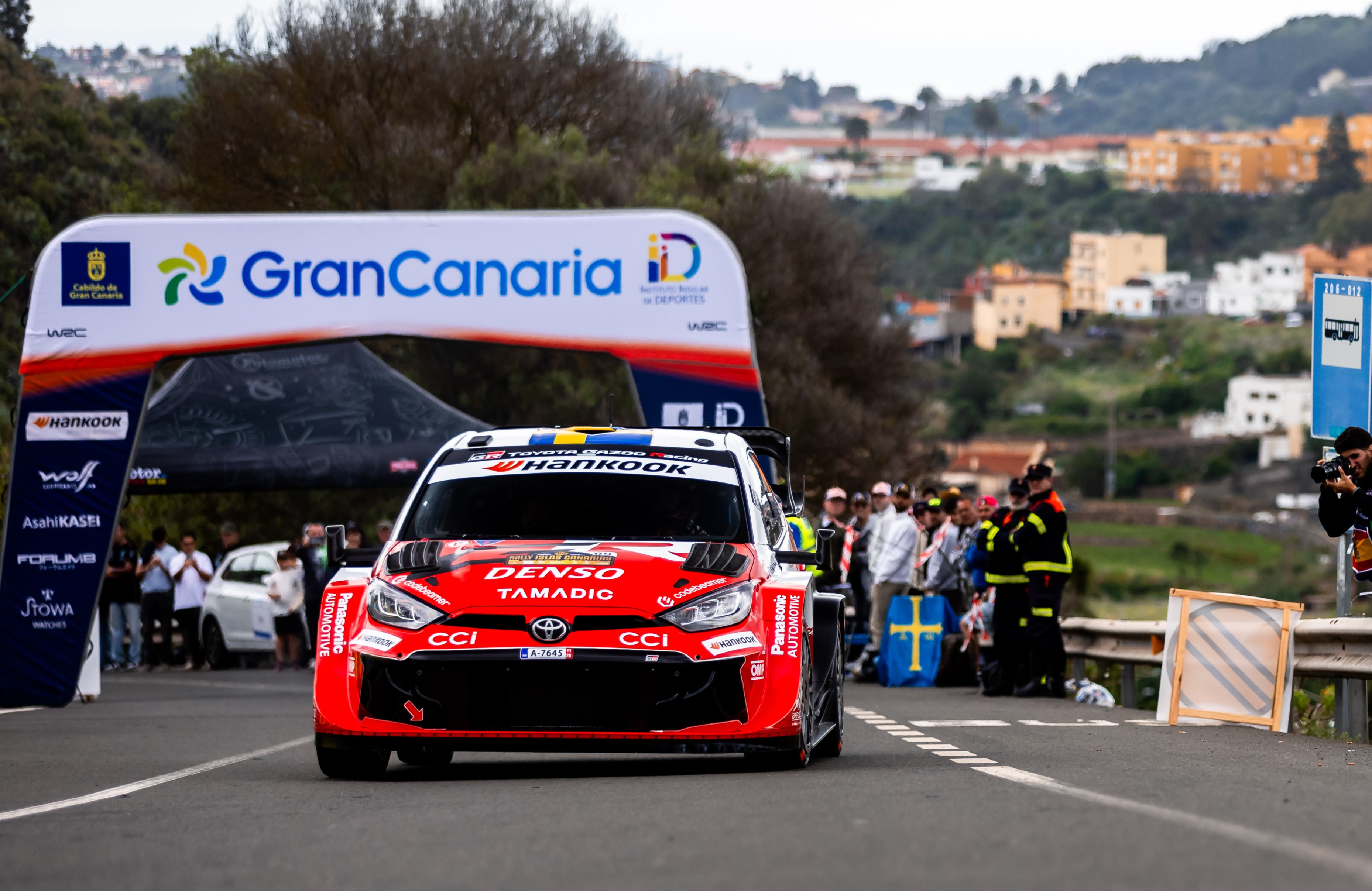 Oliver Solberg, el más rápido en el shakedown de Santa Brígida