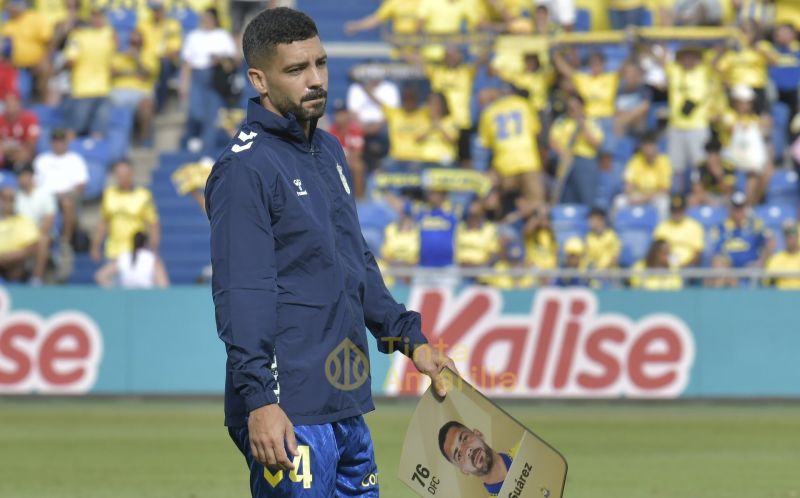 Alex Suárez, en el 'check point' del partido 150 con la UD