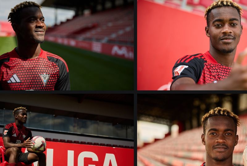 El Mirandés presenta a su dorsal 26, Bassinga