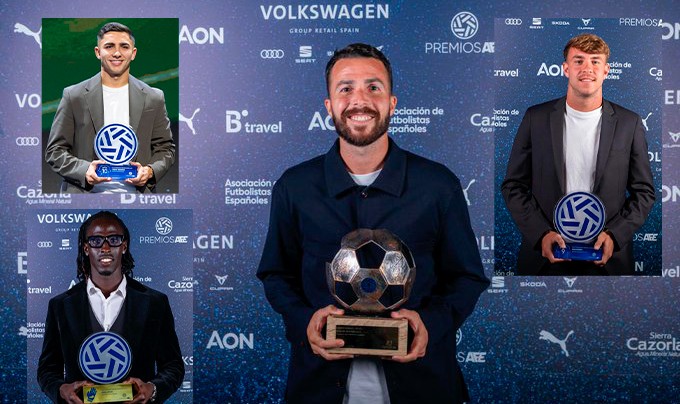Kirian y el fútbol canario, protagonismo en los IV Premios AFE