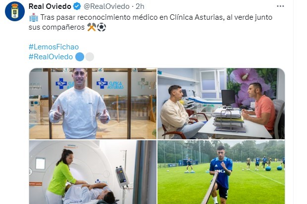 Lemos recuerda que el Oviedo siguió sus pasos durante 6 años