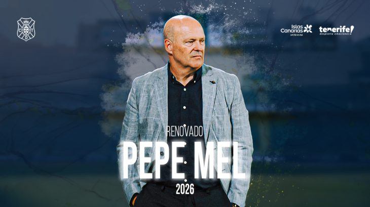 El Tenerife renueva a Pepe Mel hasta 2026