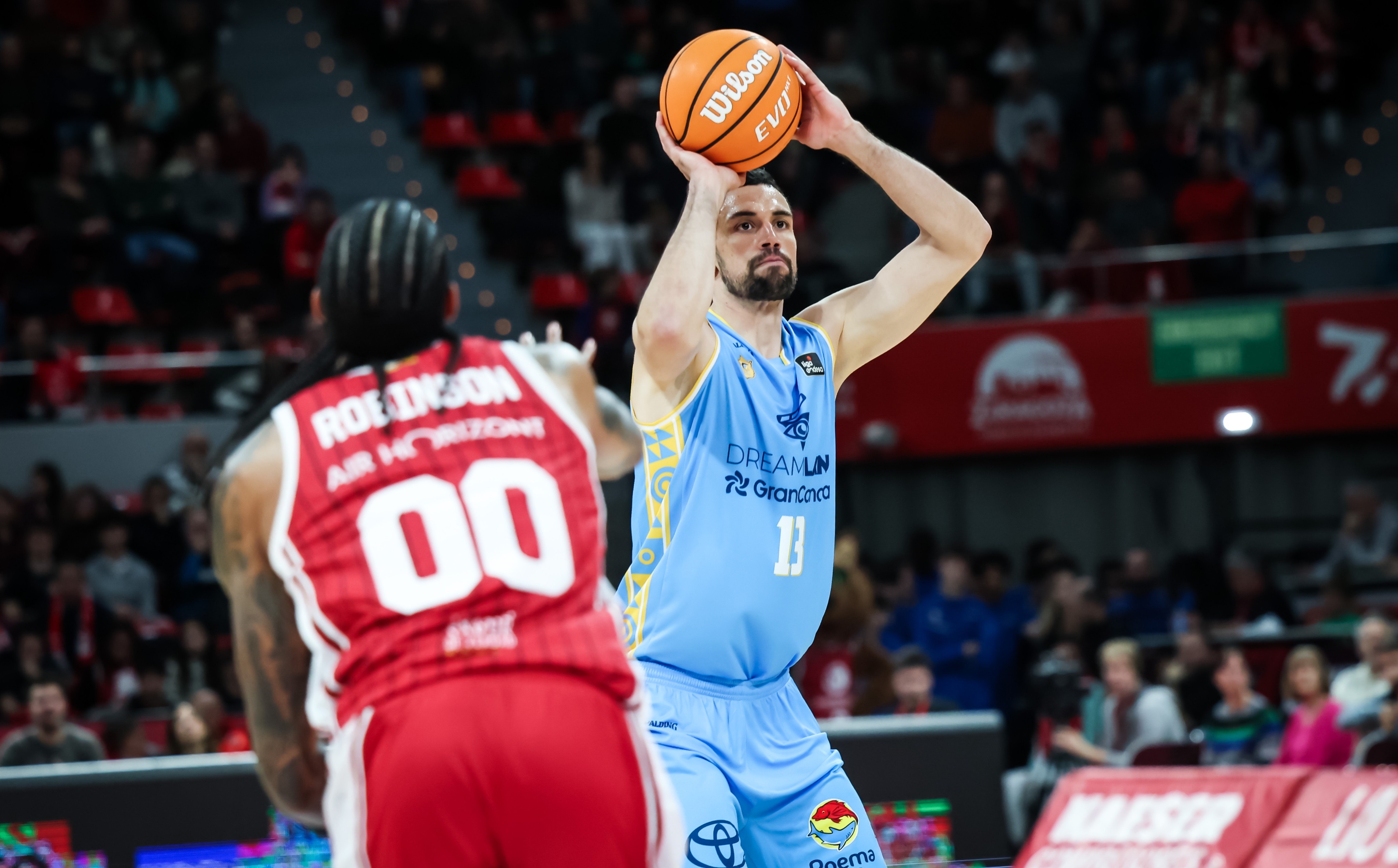 95-84: El Gran Canaria se rompe en el tercer cuarto ante el Zaragoza