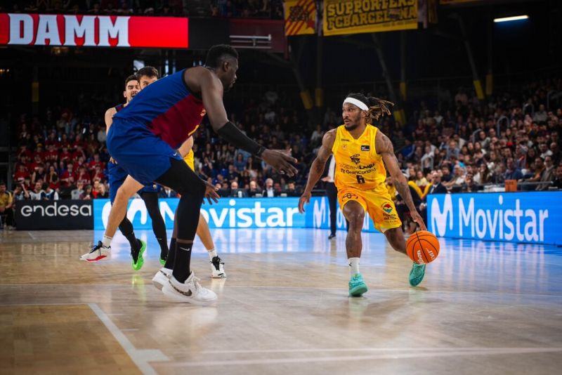 104-90: El Granca solo resiste un cuarto al Barça