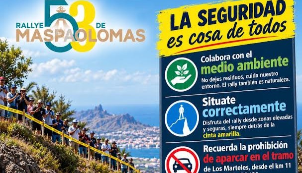 El Rallye de Maspalomas pide colaboración a los aficionados