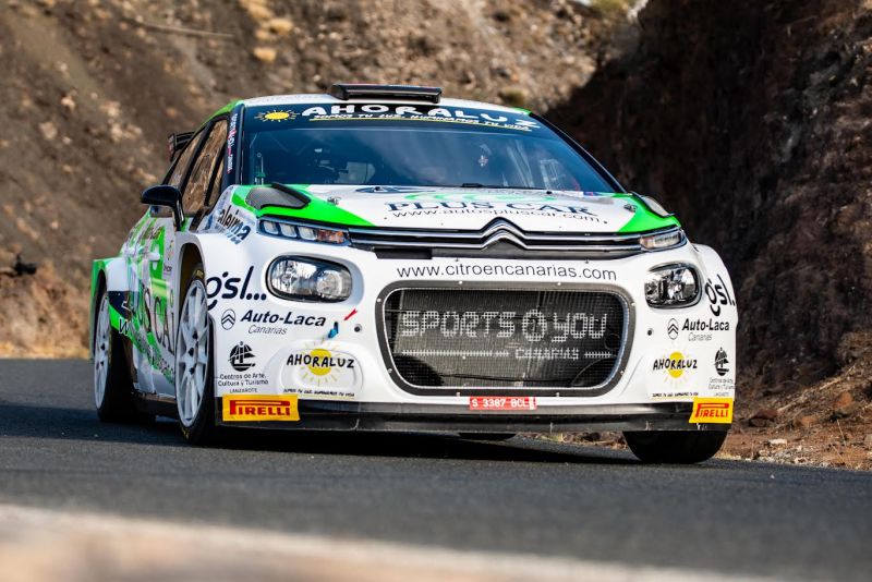 Yeray Lemes celebra su tercer triunfo en el palmarés del Rallye de Maspalomas