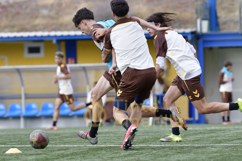 Fotos: El juvenil de la UD, ante su partido decisivo contra el Celta