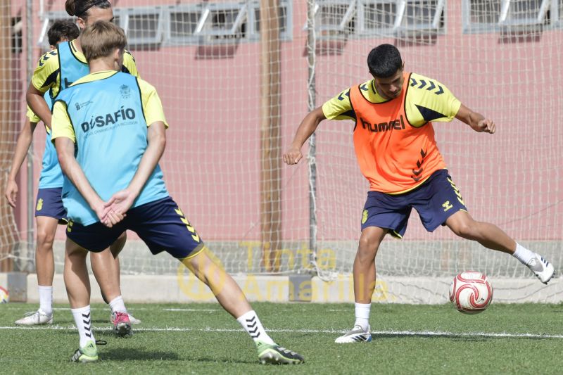 Fotos: Preparativos de Las Palmas C para recibir a la UD Añaza