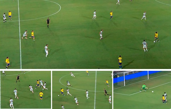 Enrique Clemente: 70 metros en carrera, 9 segundos, 9 toques y gran gol