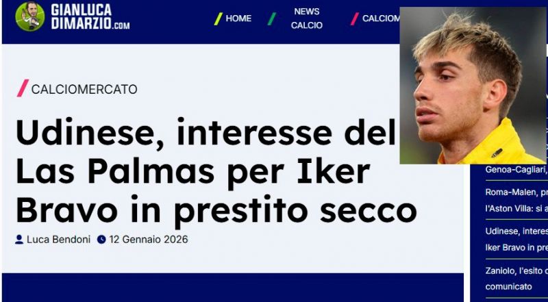 DiMarzio coloca a Iker Bravo en el radar de Las Palmas