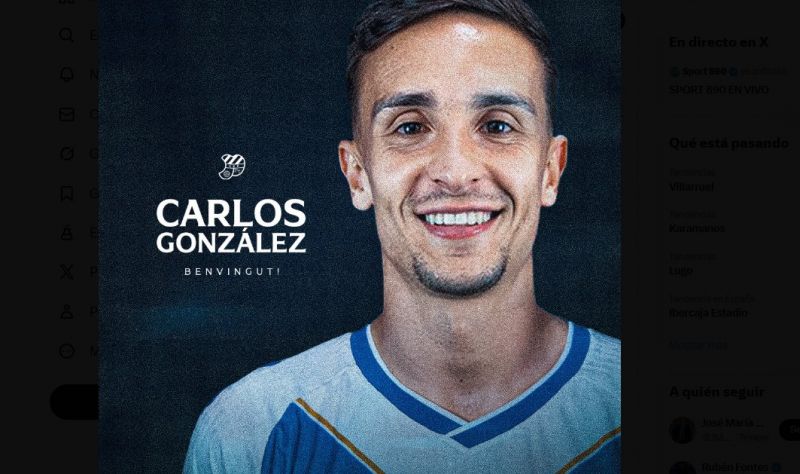 Carlos González cambia de equipo en Primera RFEF