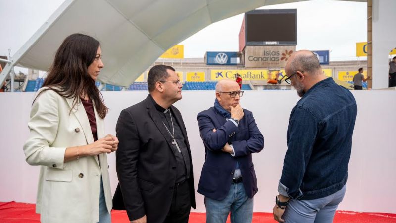 El Estadio de Gran Canaria, preparado para recibir a 40.000 personas
