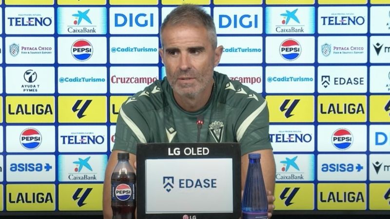 Garitano razona su teoría del por qué el Cádiz tiene más puntos que Las Palmas