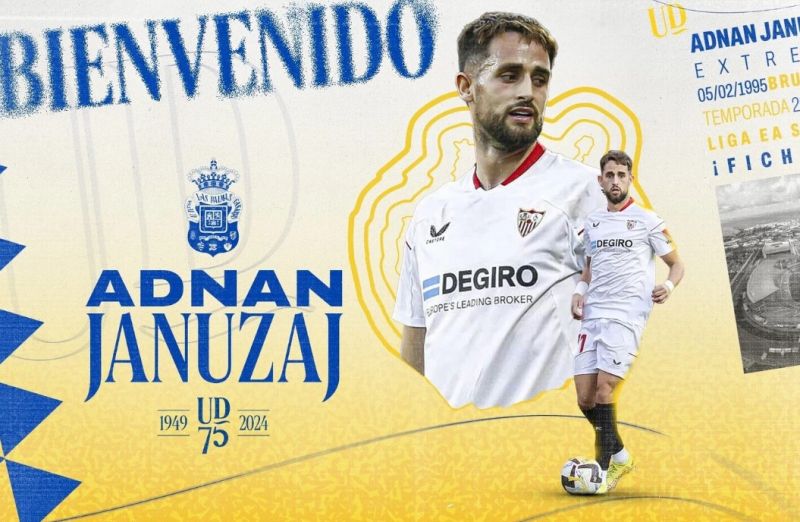 La UD incorpora a Januzaj a su plantel, cedido por el Sevilla