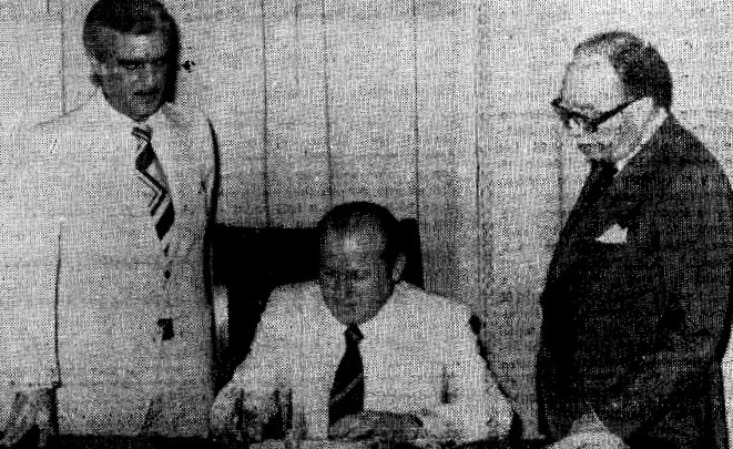 50 años de la firma de Olsen, el técnico que iba marcar época en la UD Las Palmas