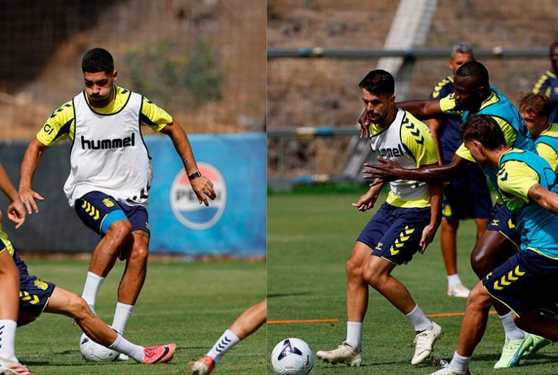 Alex Suárez y Opoku se dejan ver