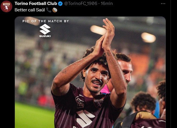 El Torino celebra el primer gol de Coco en la Serie A