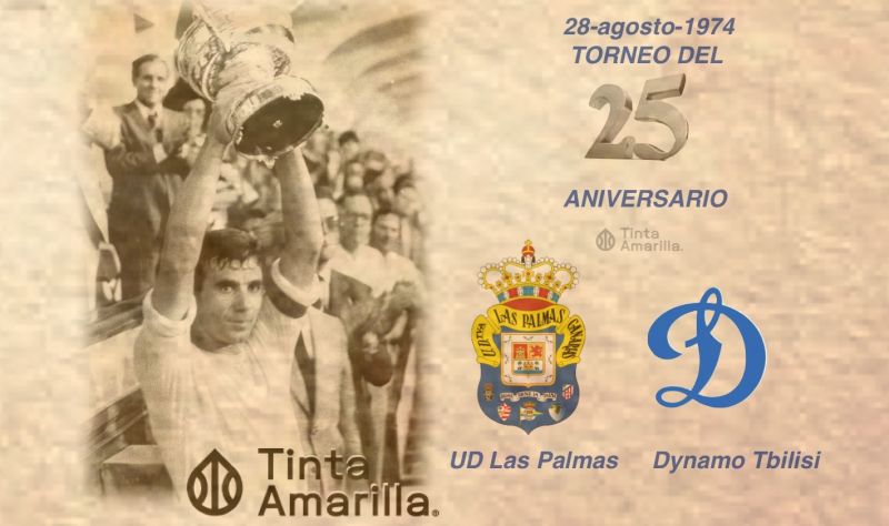 Tonono levanta la Copa de las Bodas de Plata de la UD