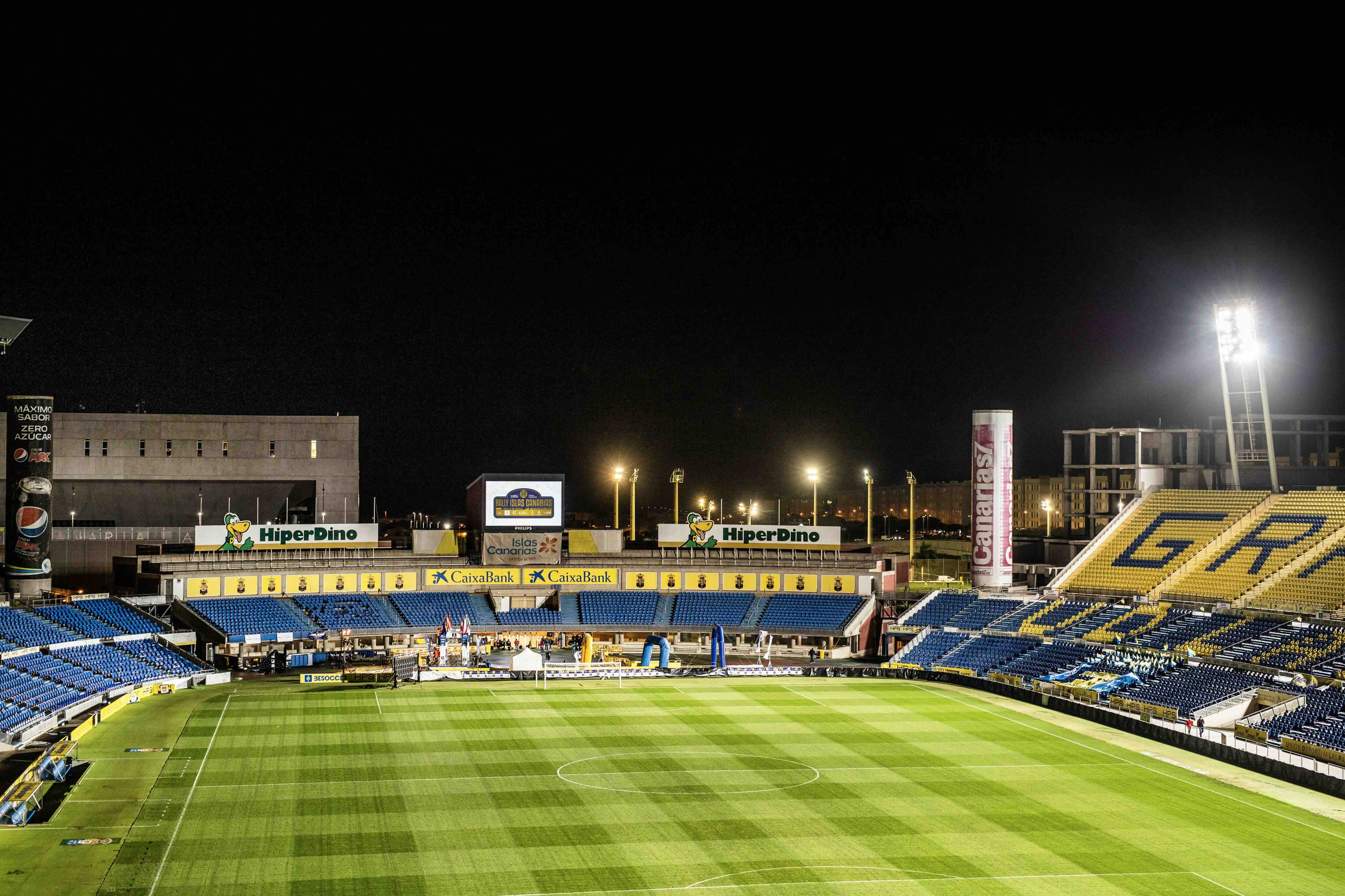 El Estadio de Gran Canaria, escenario del tramo Súper Especial del Islas Canarias